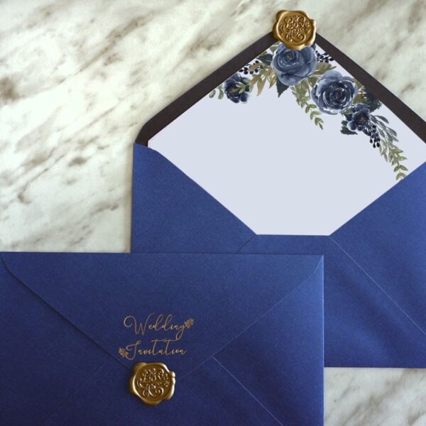 Alternative view of 藍色花園-喜帖信封襯紙