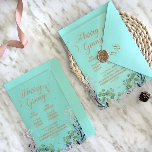 Alternative view of 透明森林-透明壓克力喜帖