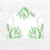 清新綠意-喜帖信封襯紙