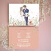 客製化手繪人像喜帖-- 春語櫻源