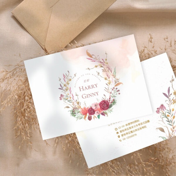 Alternative view of 安妮花園-明信片喜帖.平價喜帖40