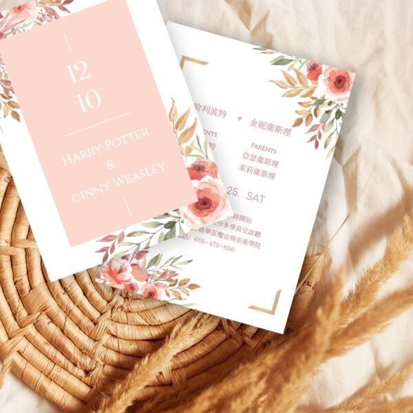 Alternative view of 花漾-喜帖 ( 線上編輯電子喜帖&印製 )