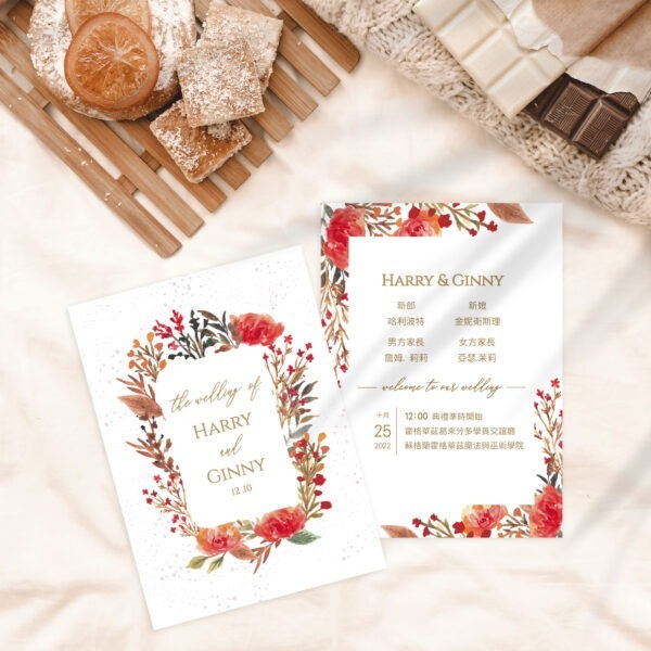 Alternative view of 熱情花園 -喜帖 ( 線上編輯電子喜帖&印製 )