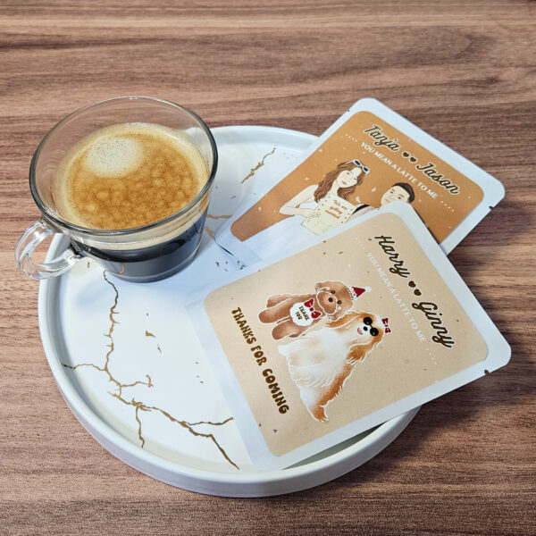 Alternative view of 似顏繪咖啡包-婚禮小物-You mean a LATTE to me