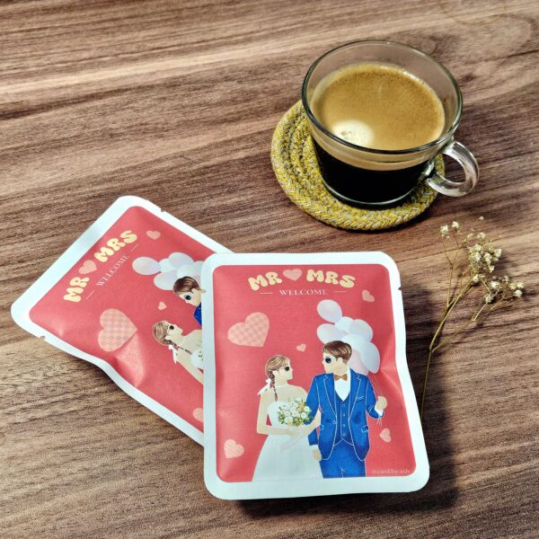 Alternative view of 似顏繪咖啡包-似顏繪婚禮小物-復古愛心